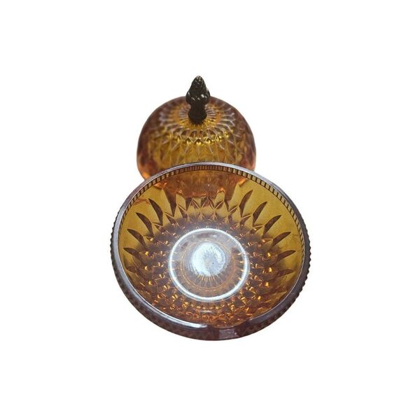 Brockway American Concord Amber Glass Serving Platter five sections and matching - Picture 9 of 10